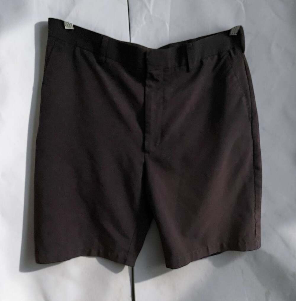 Savane Golf Shorts Size 34 Blue Polyester Performance Flat Front